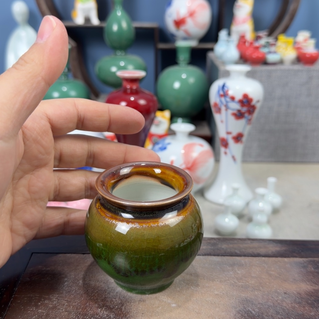 陶瓷手工小花器摆件