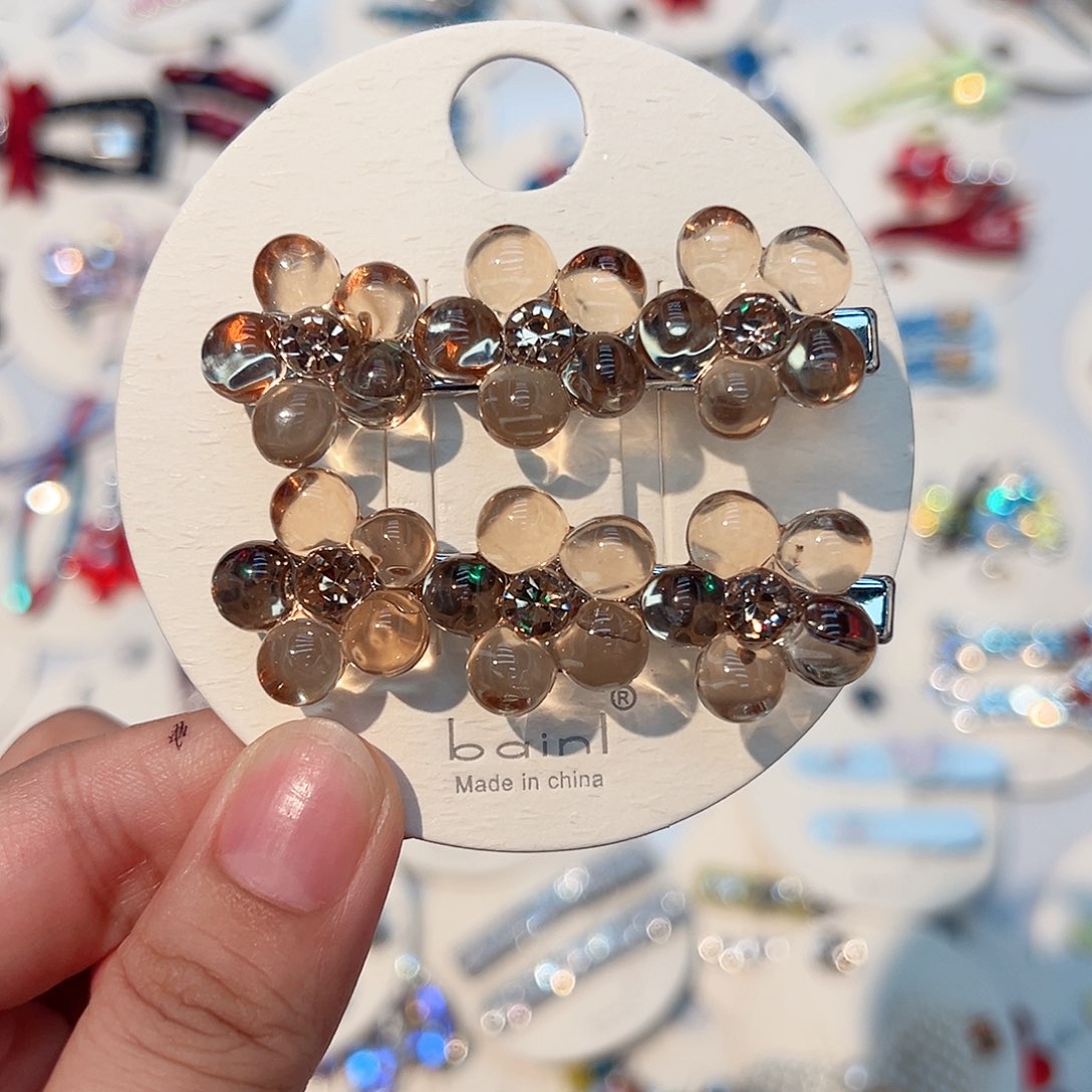 布艺非金属边夹一对