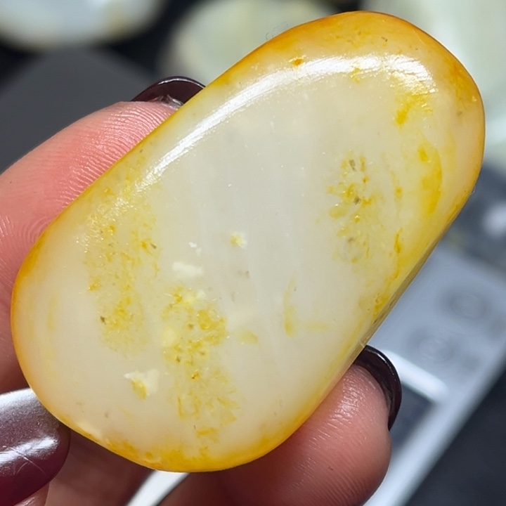 和田玉颈饰9K金镶嵌