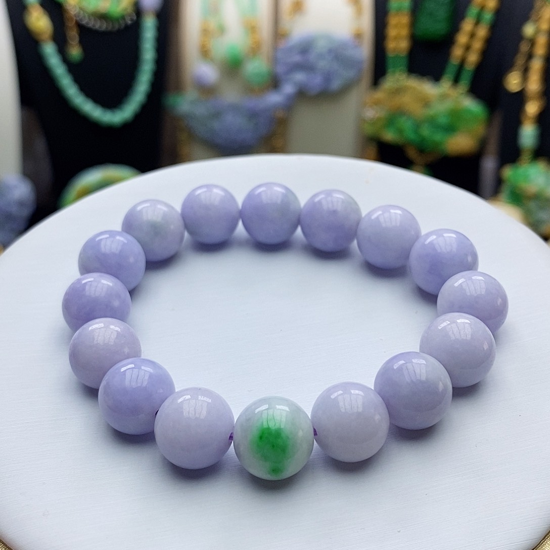 翡翠手链未镶嵌天然