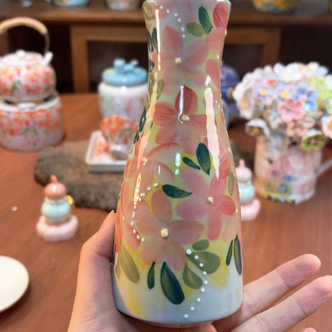 景德镇手绘高温釉下彩陶瓷茶具