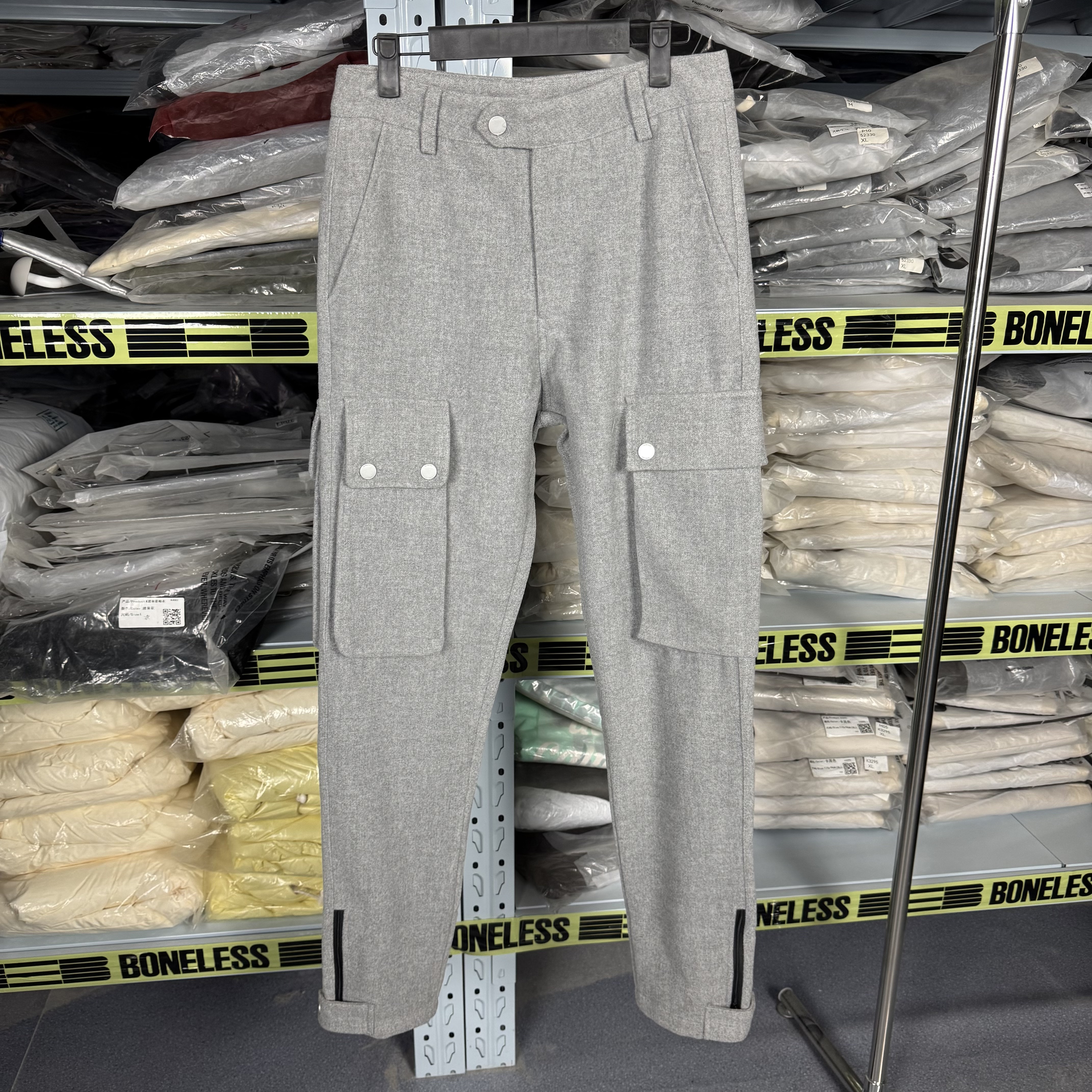 BLS羊毛呢长裤K2139