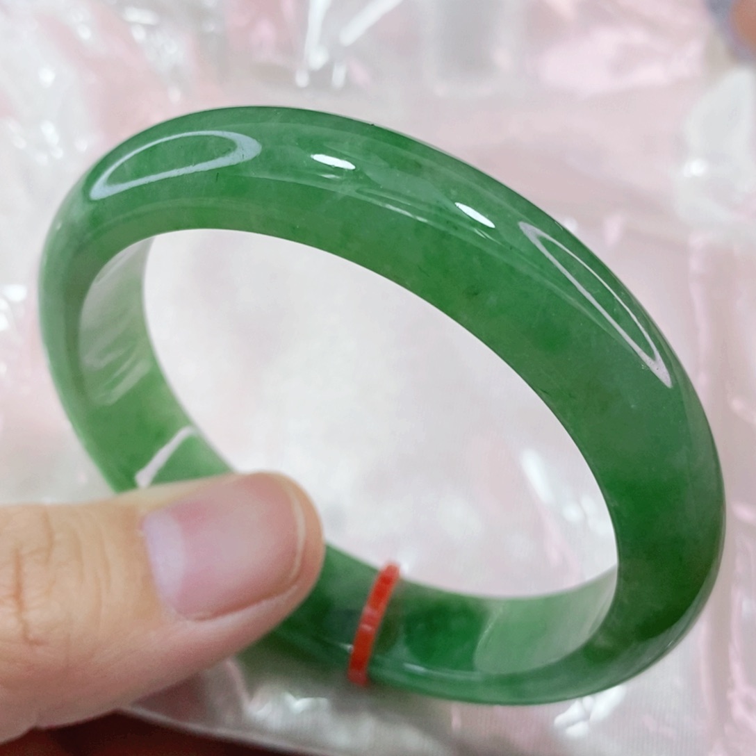 未镶嵌手镯翡翠53圈口贵妃完整