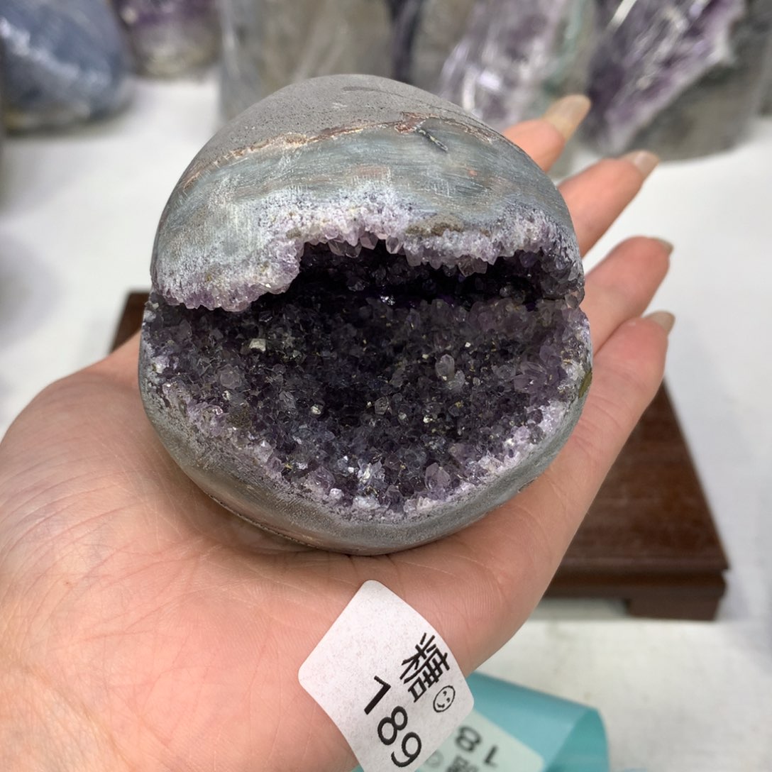 紫晶摆件未镶嵌水晶