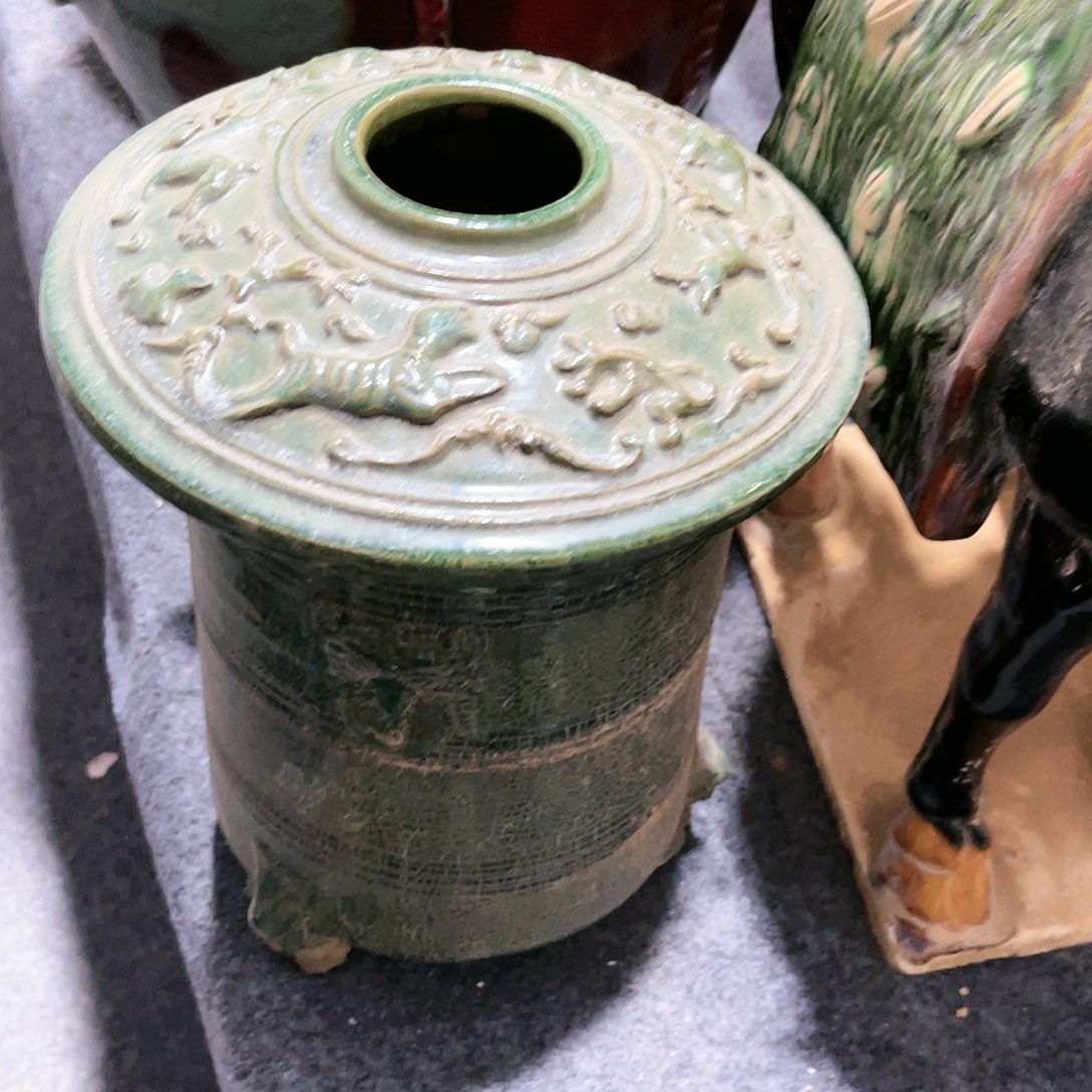 瓦当摆件摆件茶桌茶台陶瓷粒**货