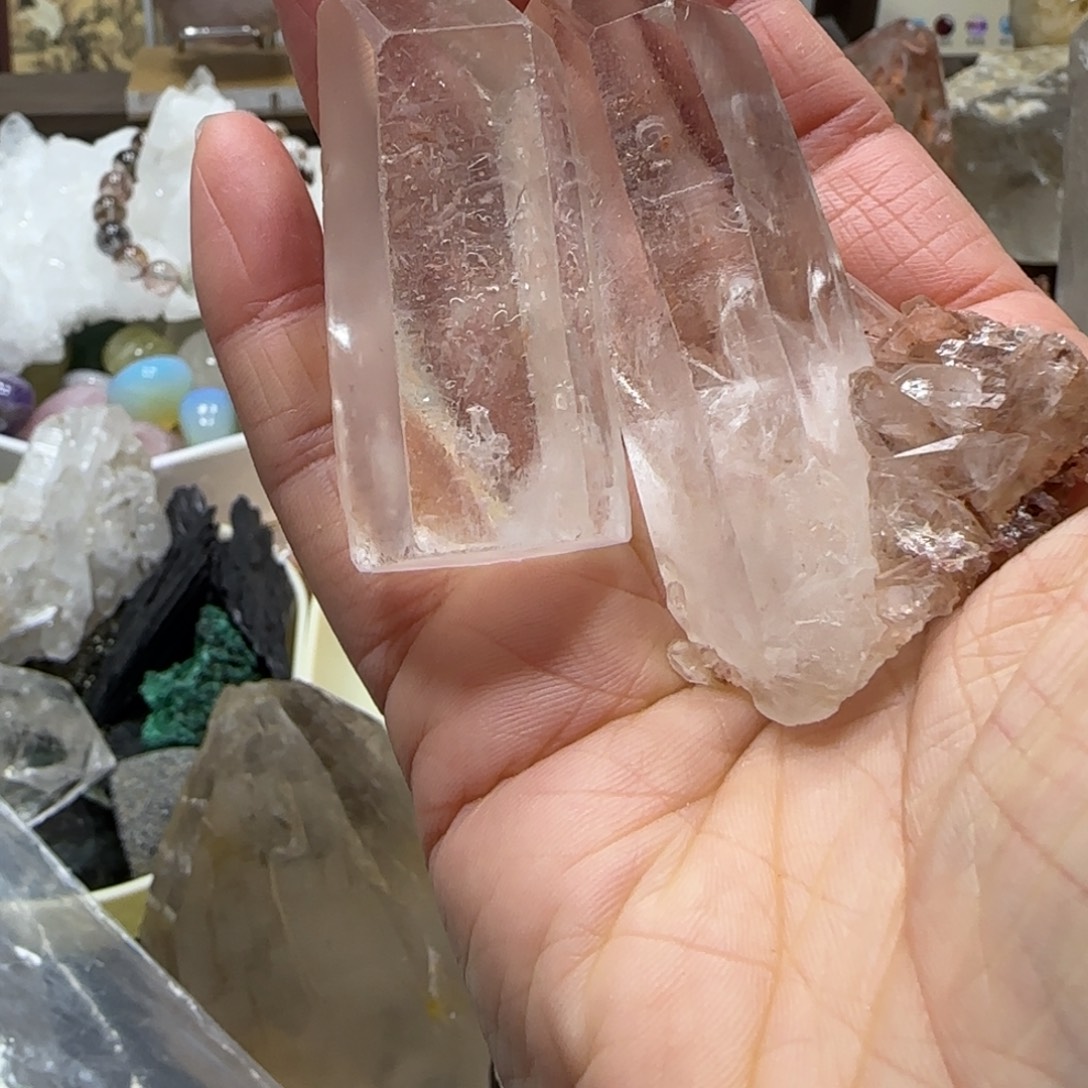 水晶未镶嵌车挂不退换手握