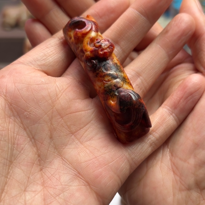 和田玉未镶嵌挂件暖*