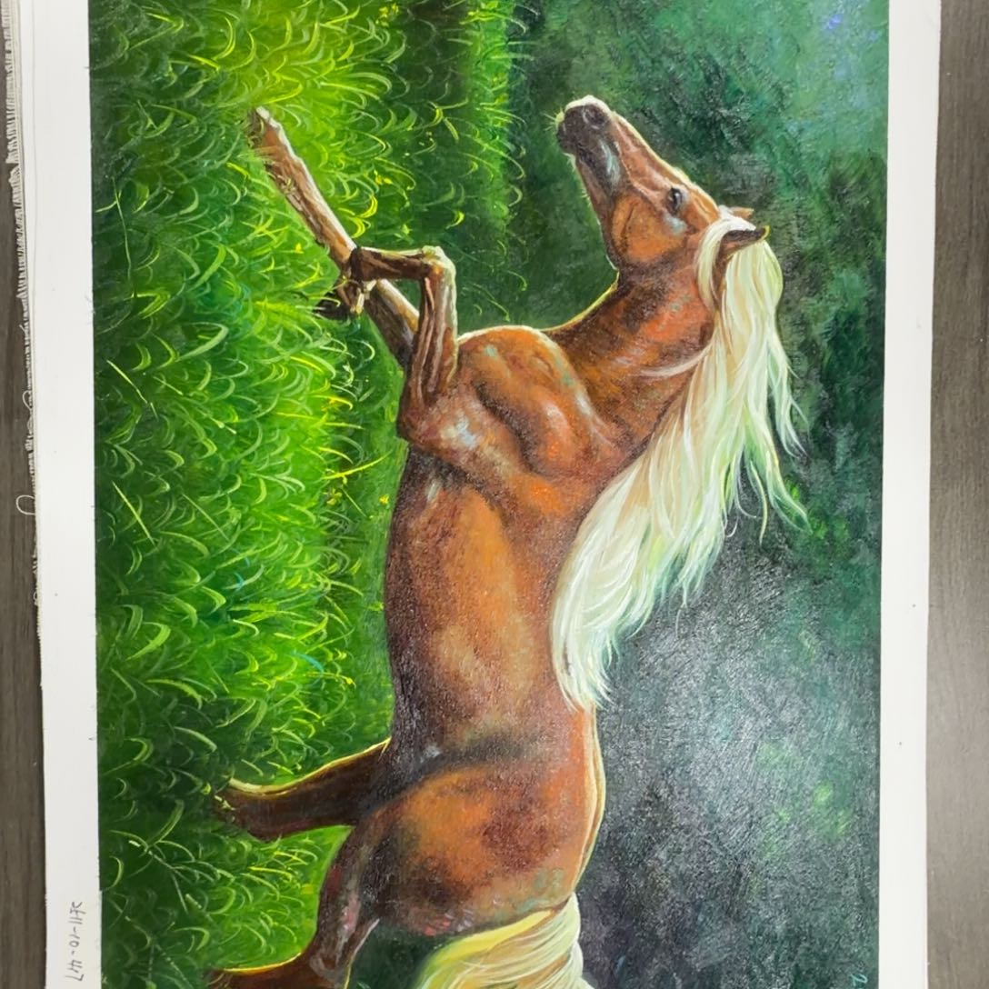 油画加油加油努力加油努力