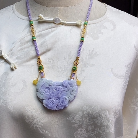 翡翠颈饰未镶嵌天然