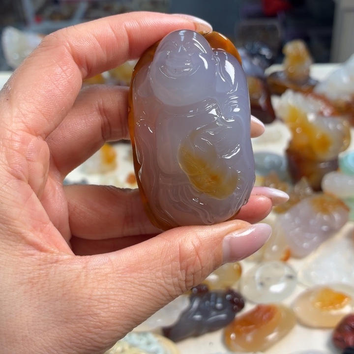 9K金镶嵌吊坠(不含链)玛瑙/玉髓