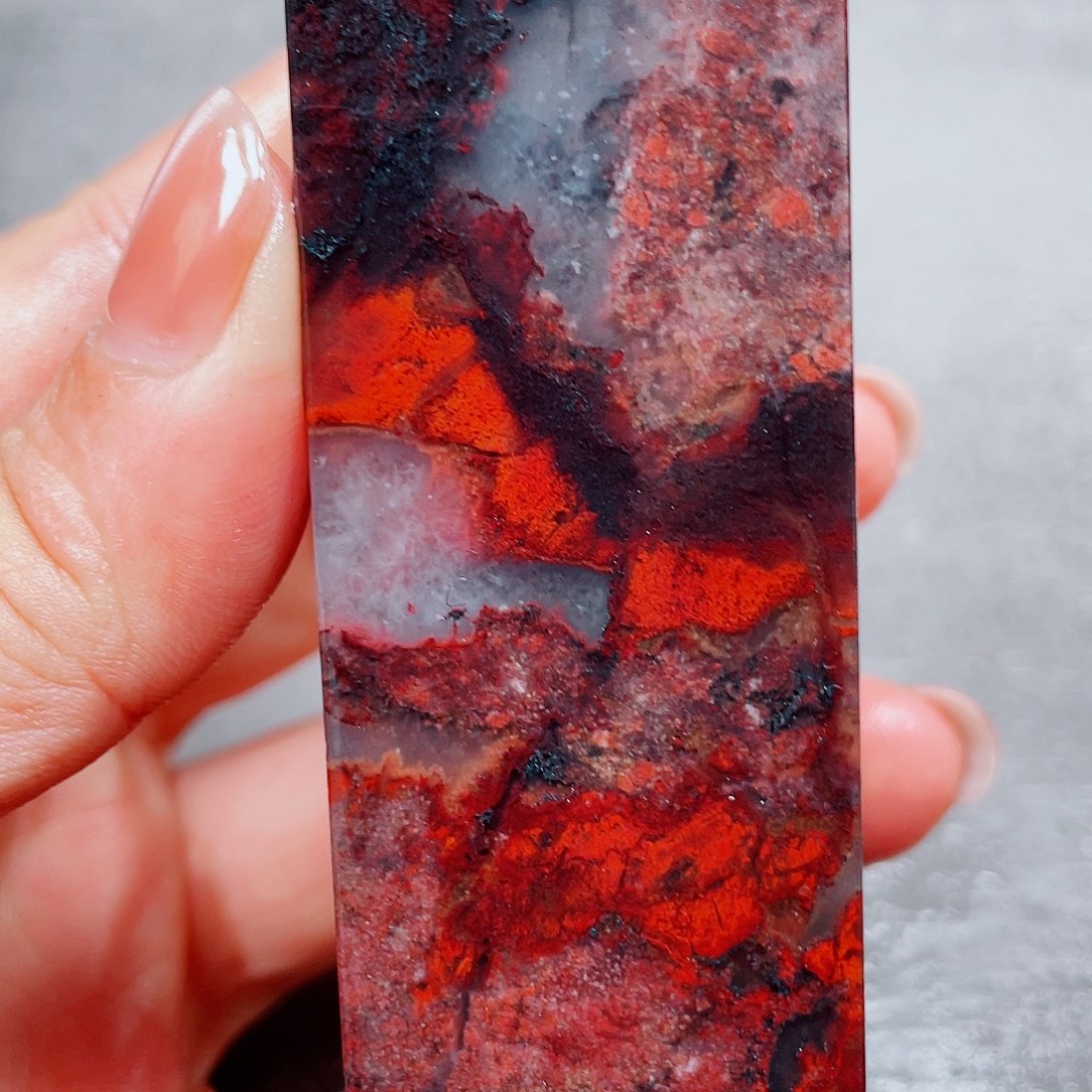 玉桂林鸡血玉印章镇尺22