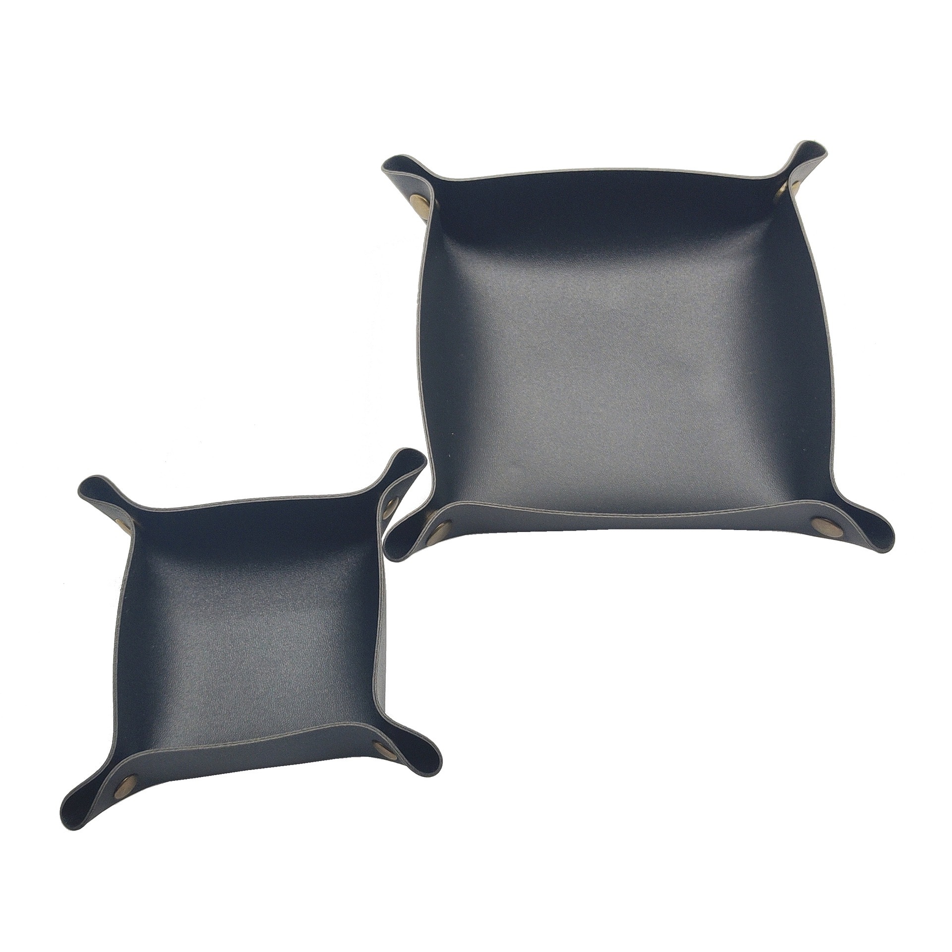 烟斗配具方形PU皮革醒草盘颜色随机发