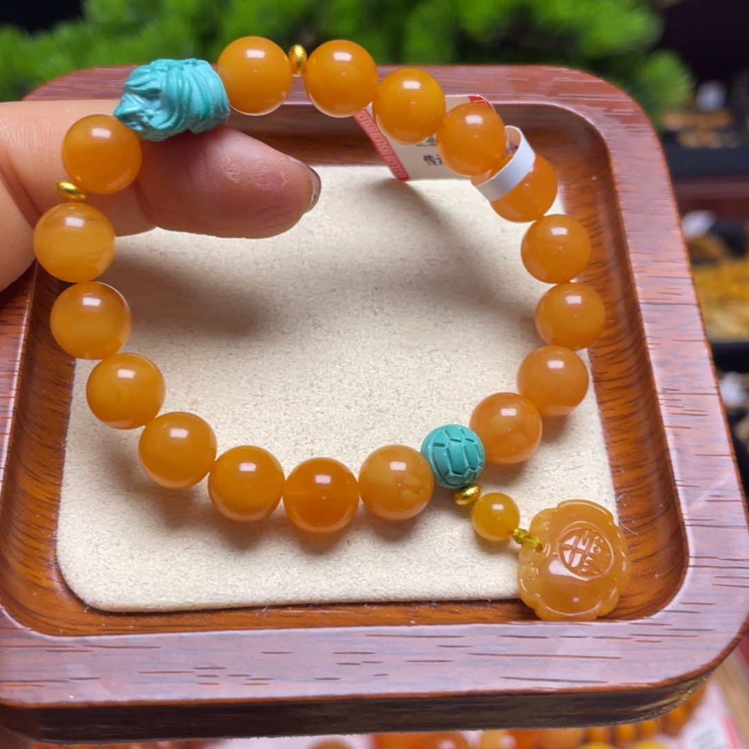 蜜蜡手链未镶嵌手串