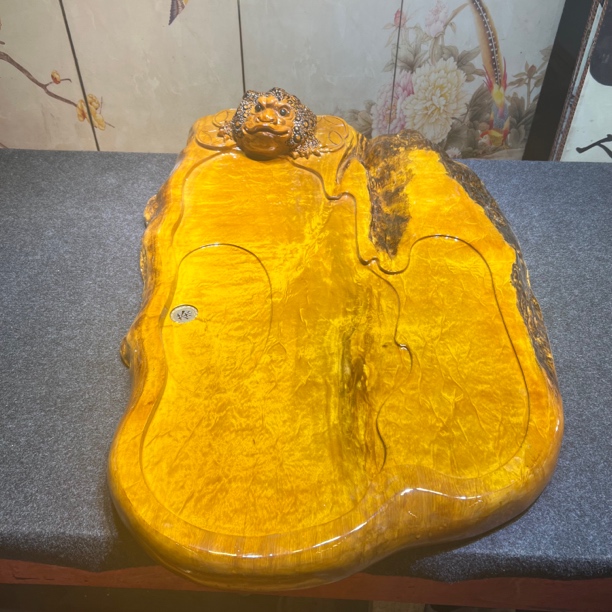 实木茶盘金丝楠木雕刻大号木质排水茶海加厚加宽