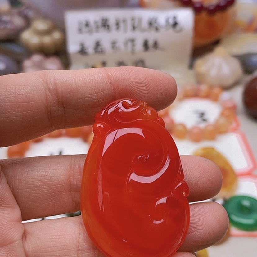 【闪购商品】未镶嵌玛瑙/玉髓珠宝半成品苦*啡