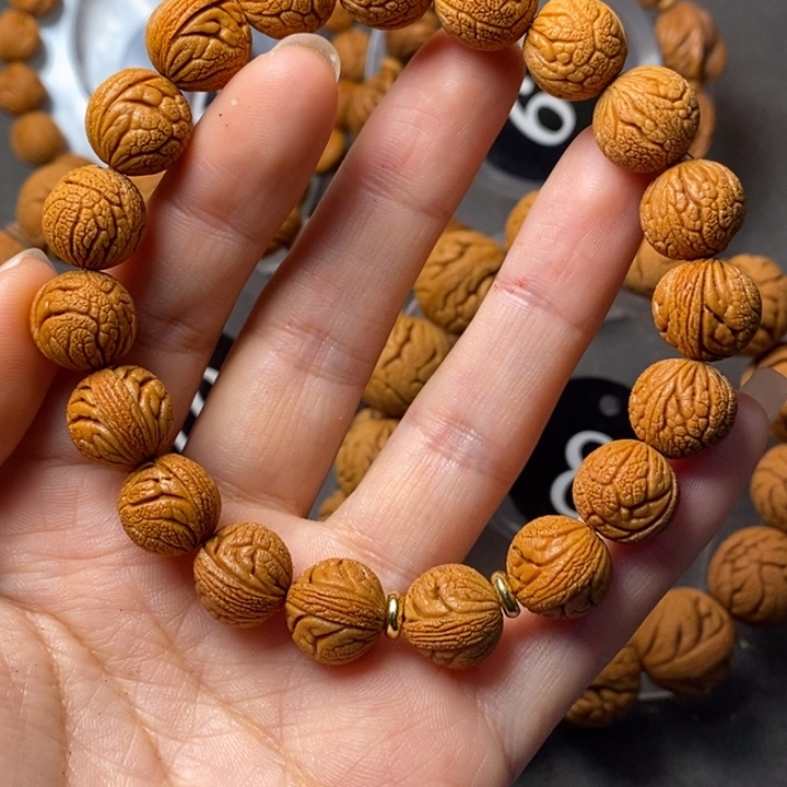 Z***一文玩核桃吊坠秦岭野生龙纹桃核13