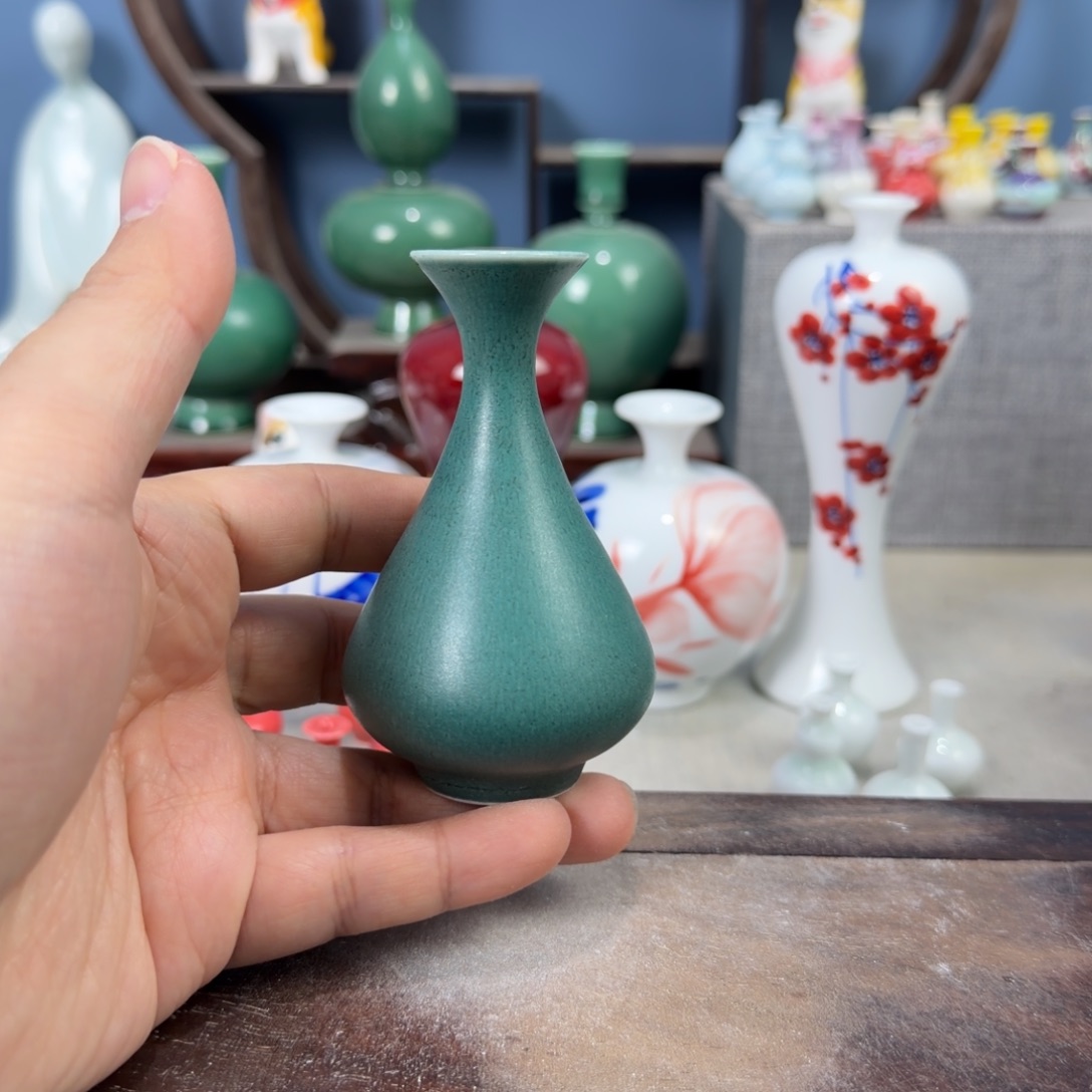 陶瓷手工小花器摆件