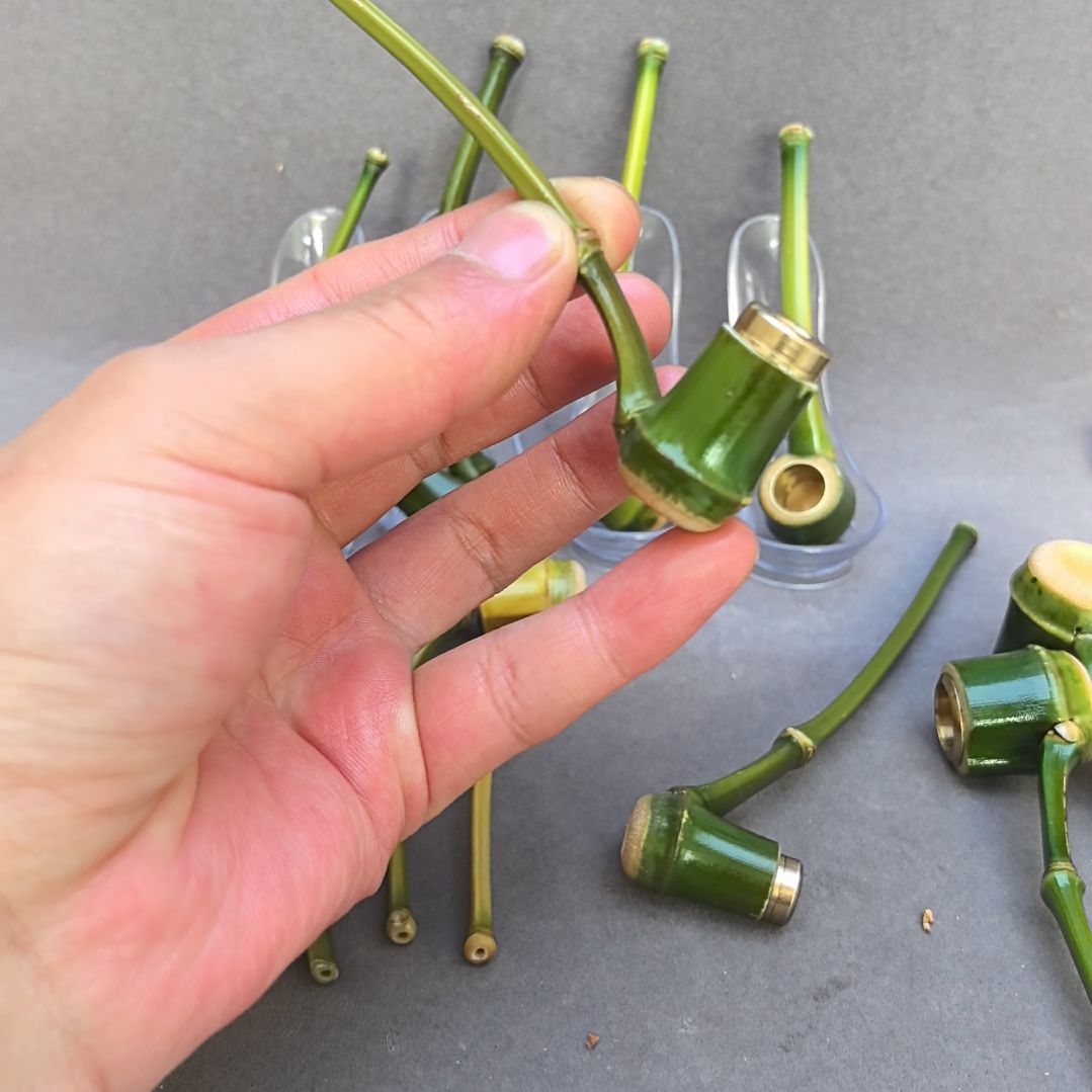 军***仔小竹子烟斗，粗中细带过滤