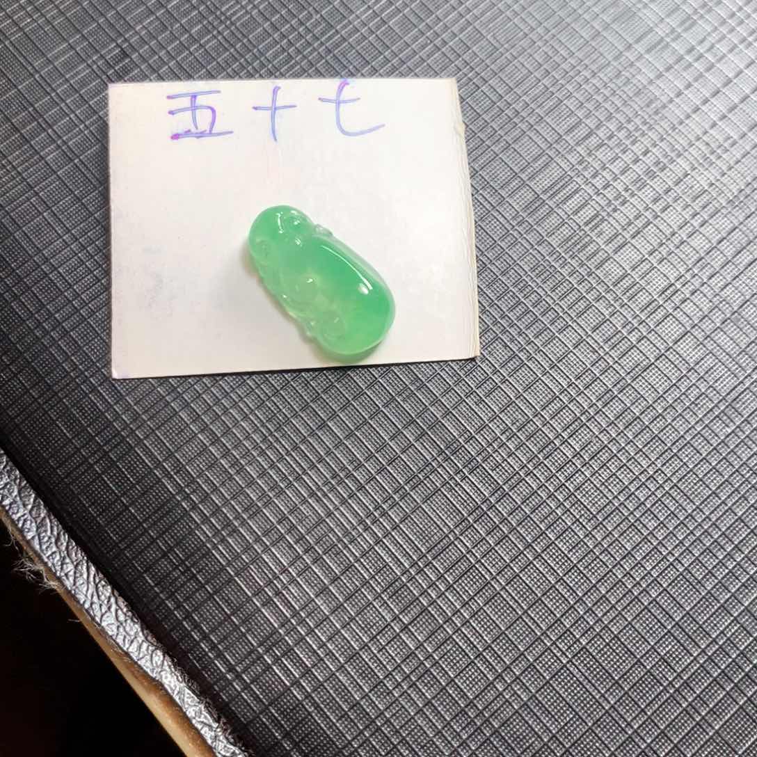 颈饰18K金镶嵌翡翠翡翠