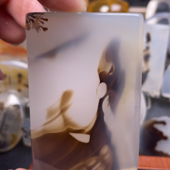 玛瑙/玉髓吊坠(不含链)未镶嵌