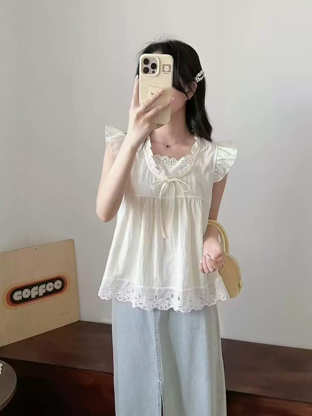 【编号101-899】夏季新款小衫女2025显瘦百搭短袖衬衫女