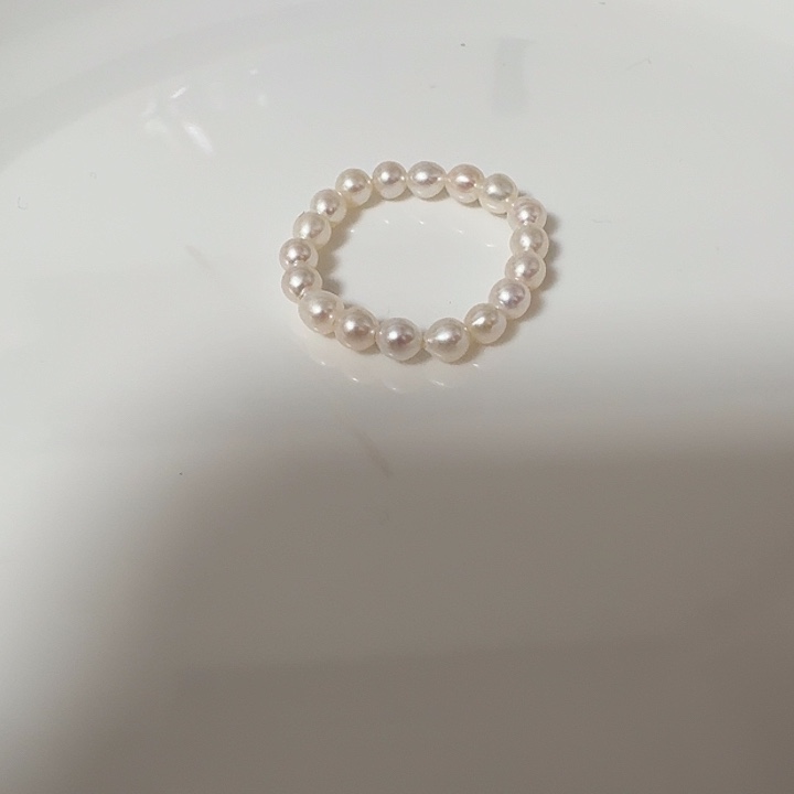 银S925镶嵌淡水珍珠戒指