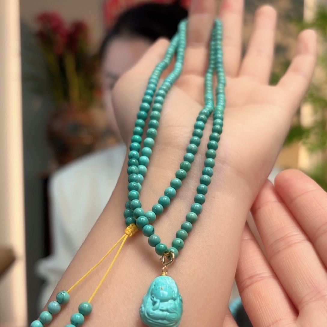 绿松石未镶嵌颈饰