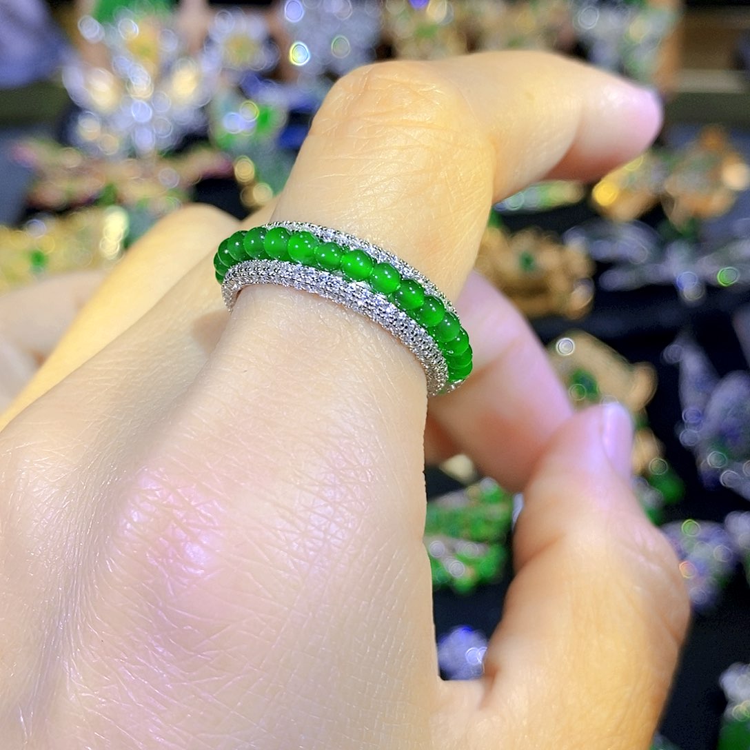 吊坠(不含链)银S925镶嵌翡翠