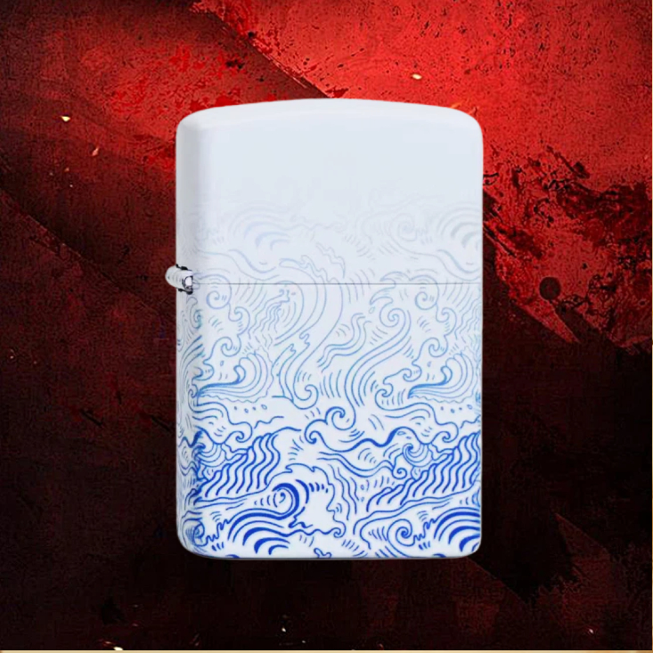  碧海蓝波蓝冰个性时尚防风打火机