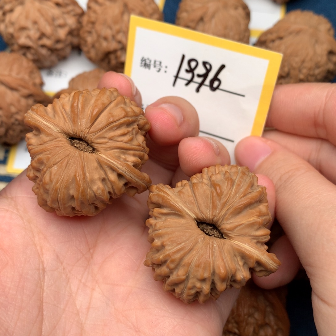 把件文玩核桃41四座楼 1996