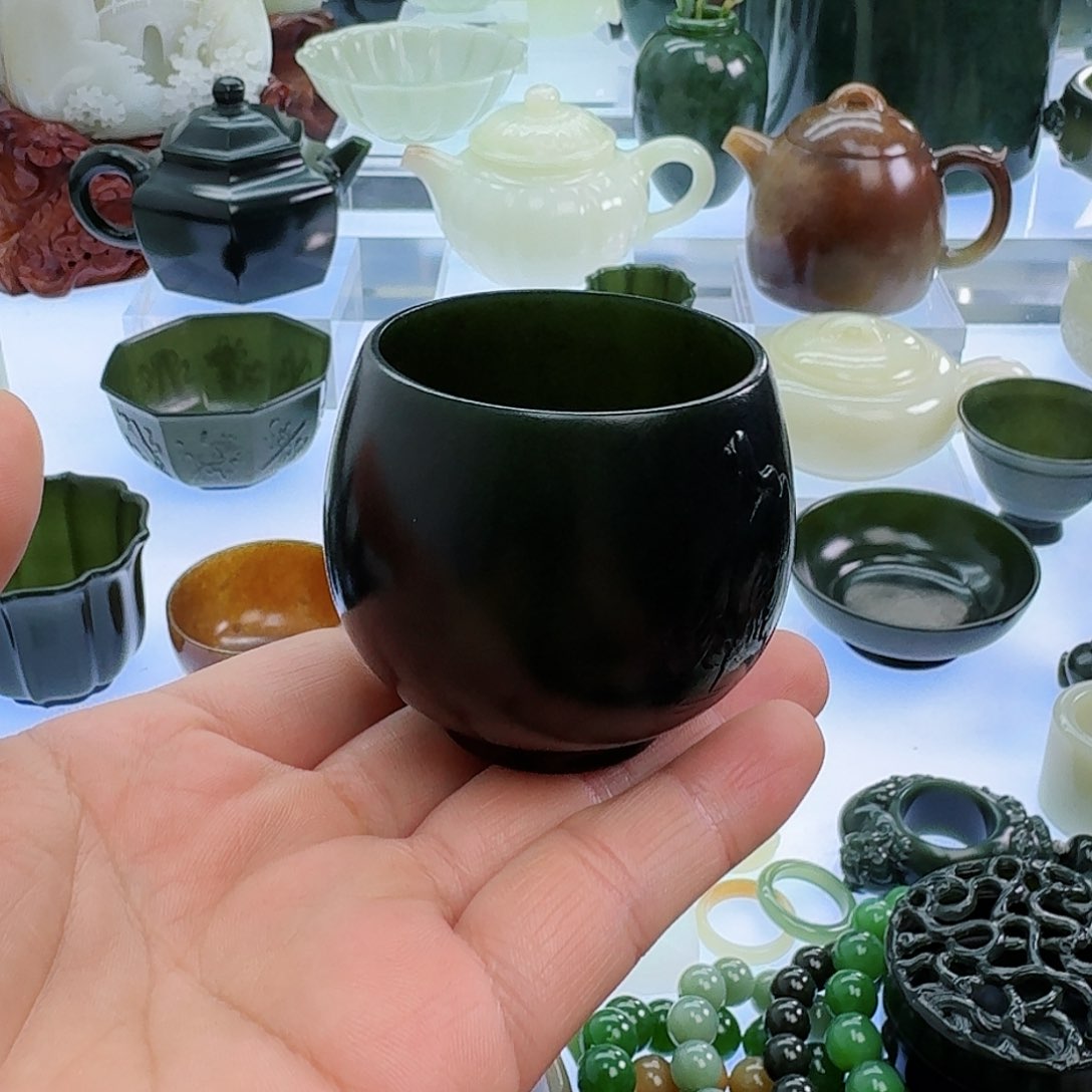 和田玉（青玉）挂件未镶嵌陶*主