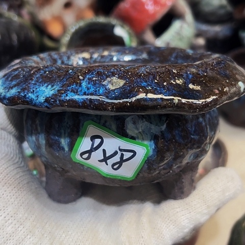 红陶粗陶花盆手工