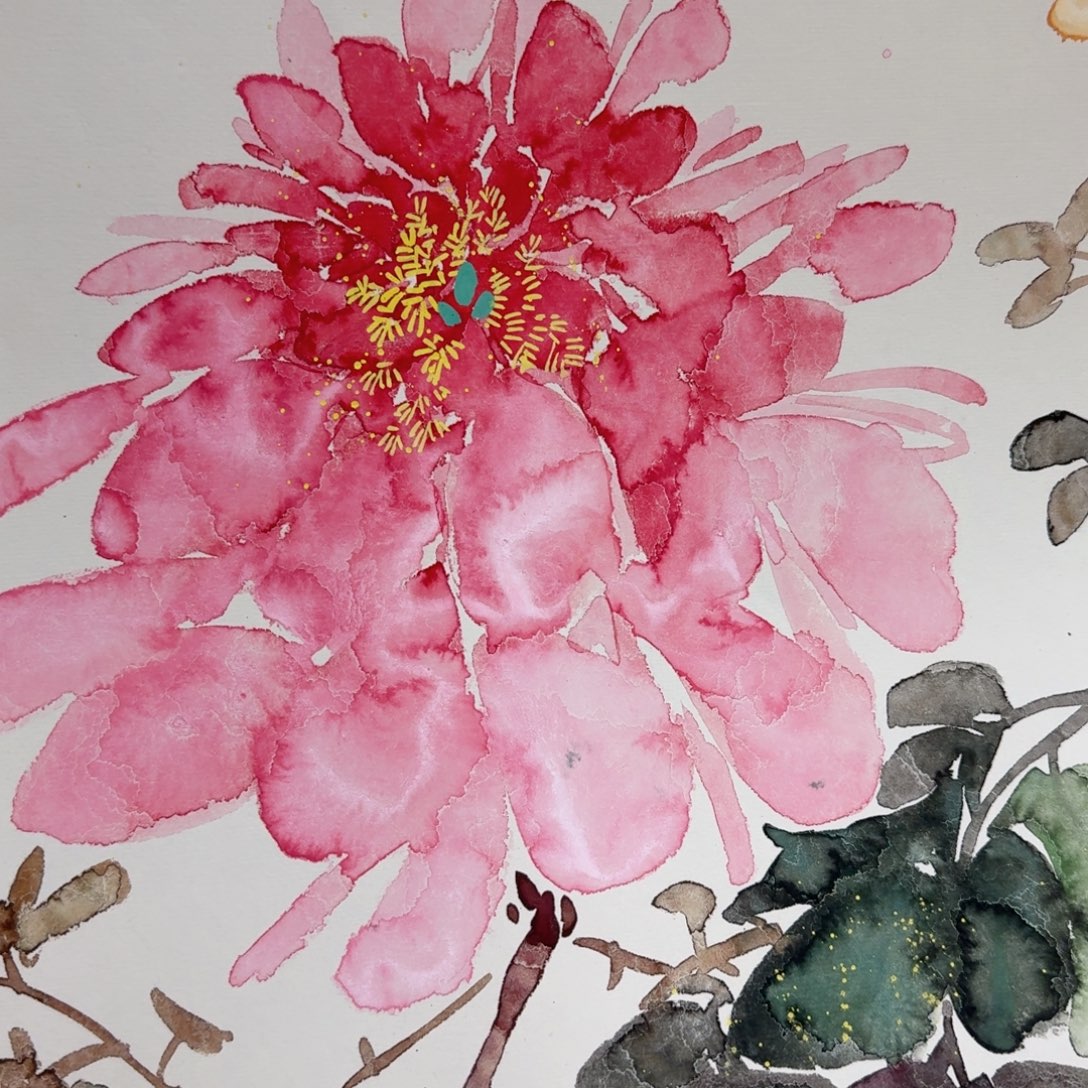 国画国画作品山水花鸟纯手绘