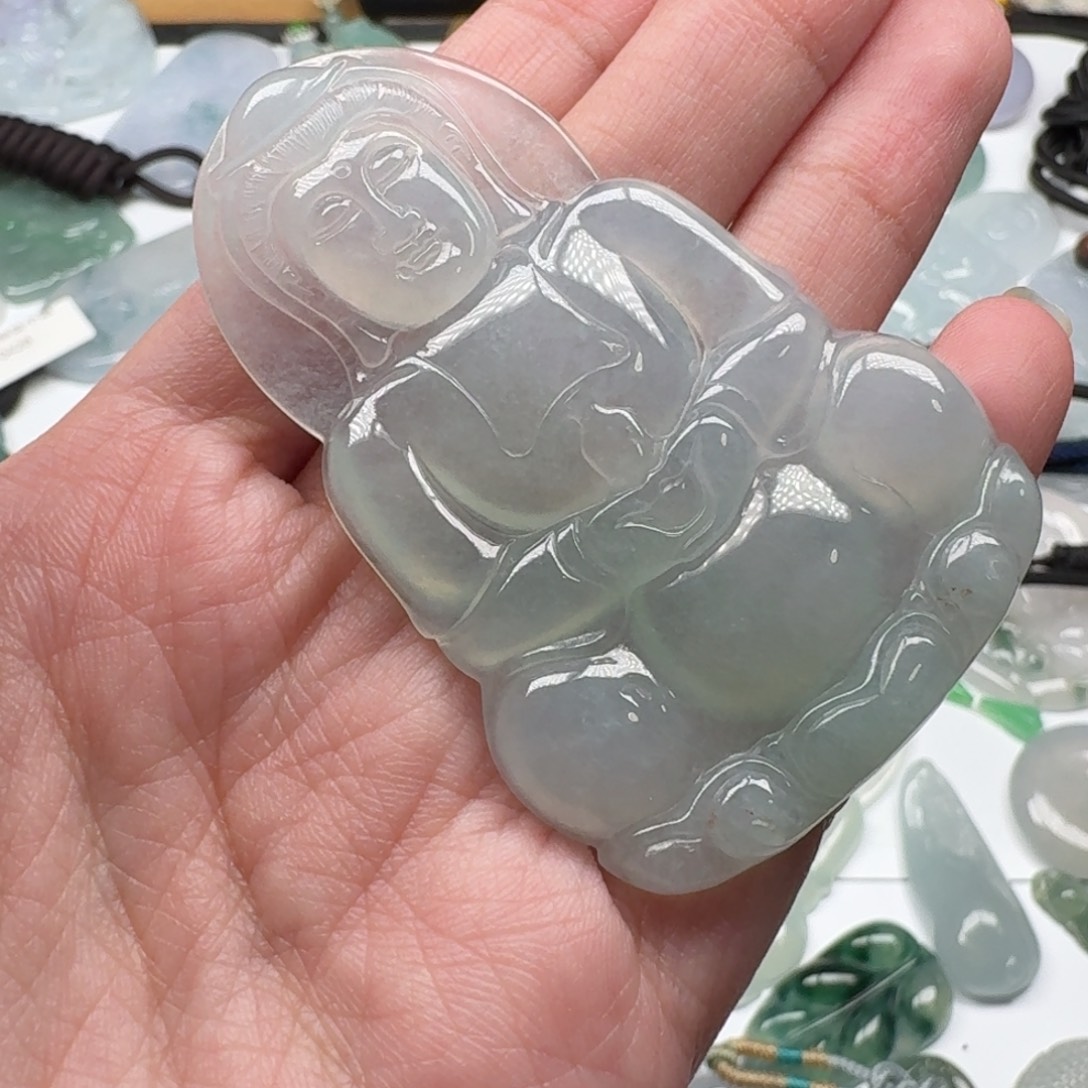 纠***妹翡翠未镶嵌颈饰翡翠