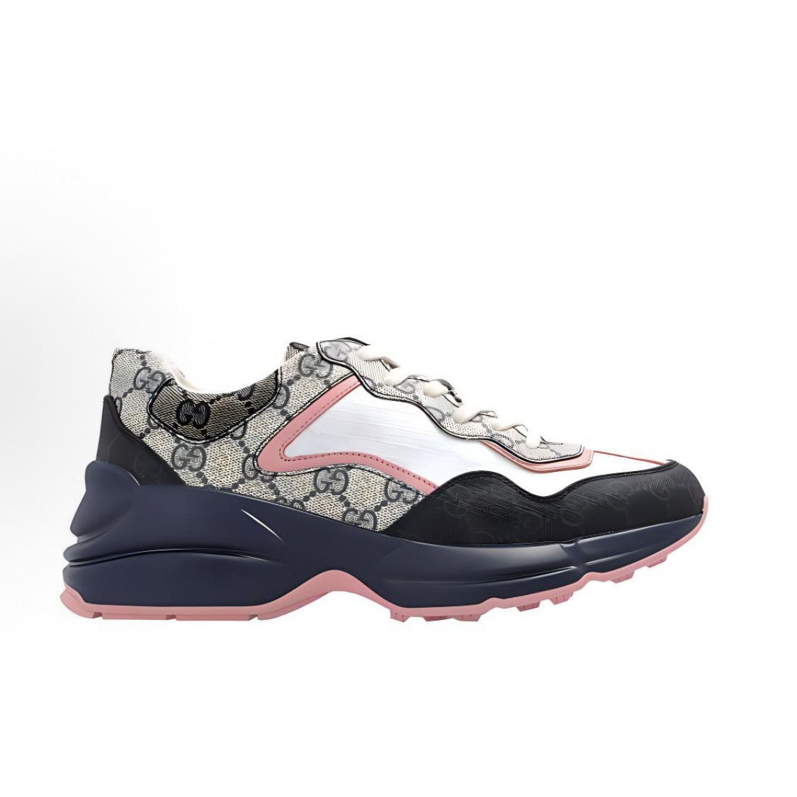 未使用 GUCCI/古驰 GUCCI古驰 低帮 满印logo 拼色 老爹鞋 女款 