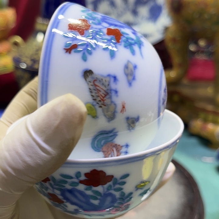 盖碗摆件摆件摆件创意摆件