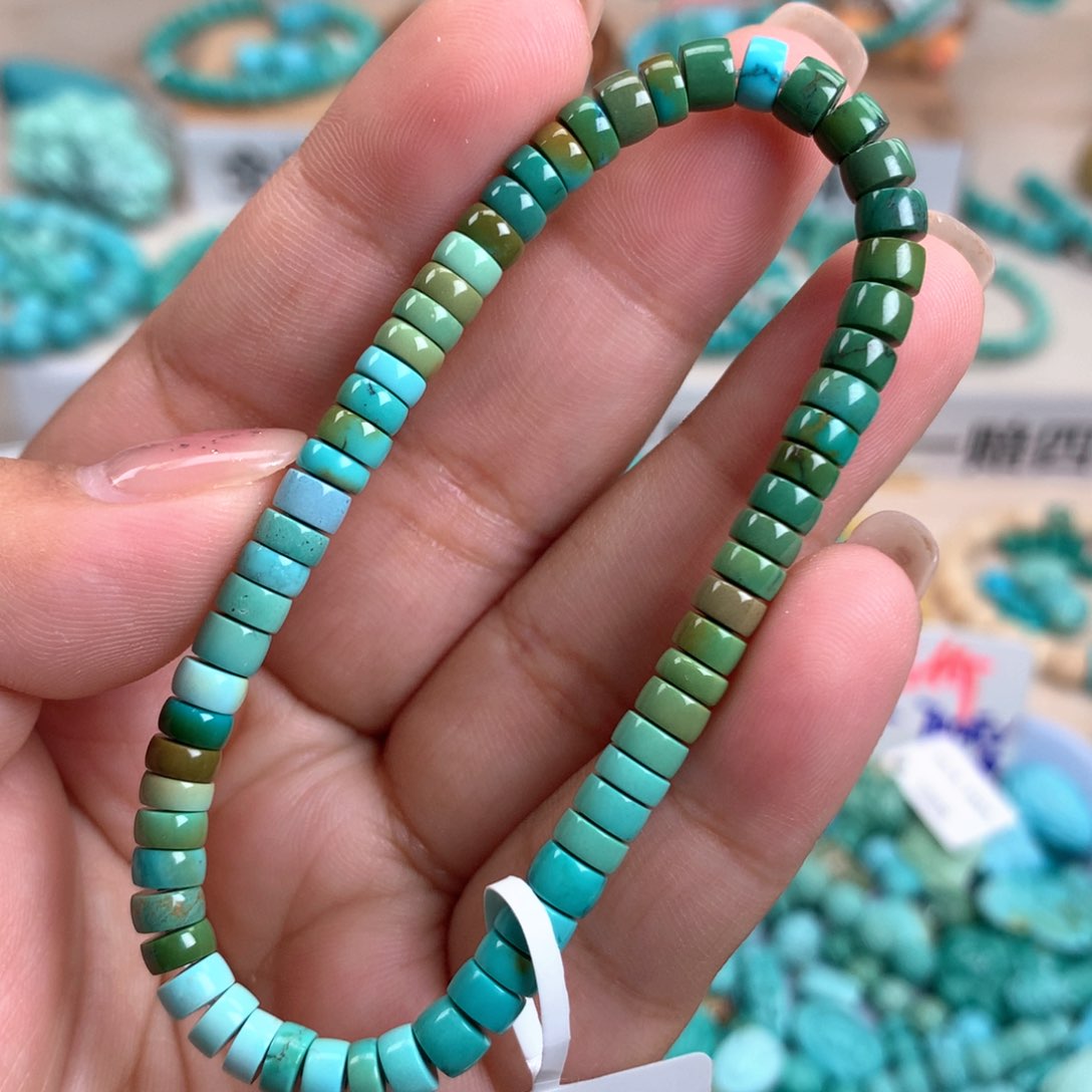 绿松石未镶嵌直切5