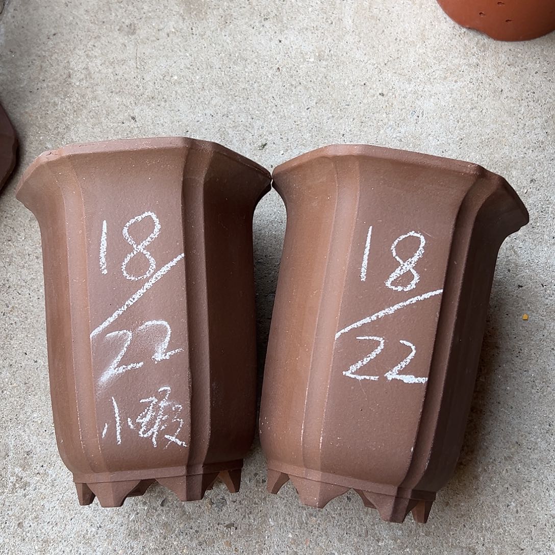 紫砂花盆宜兴紫砂花盆源头2只