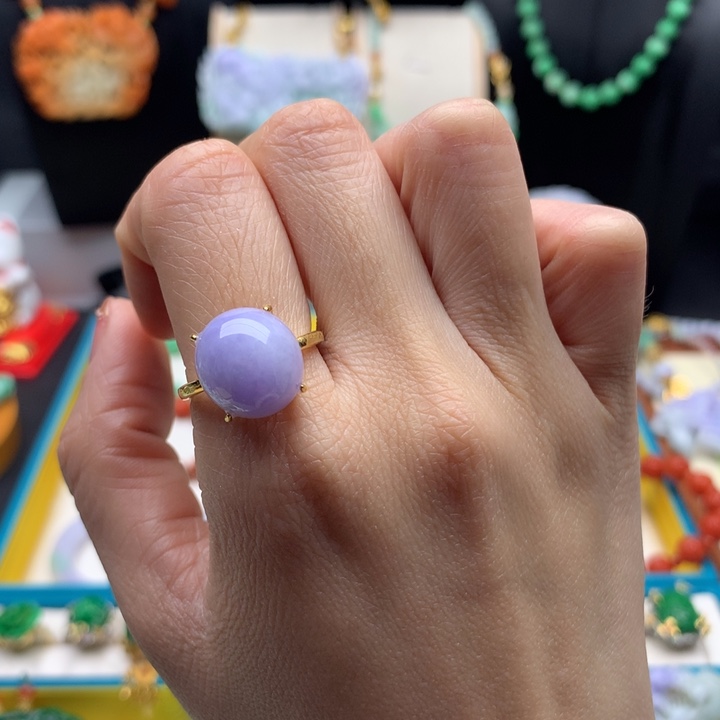 翡翠戒指未镶嵌翡翠戒指