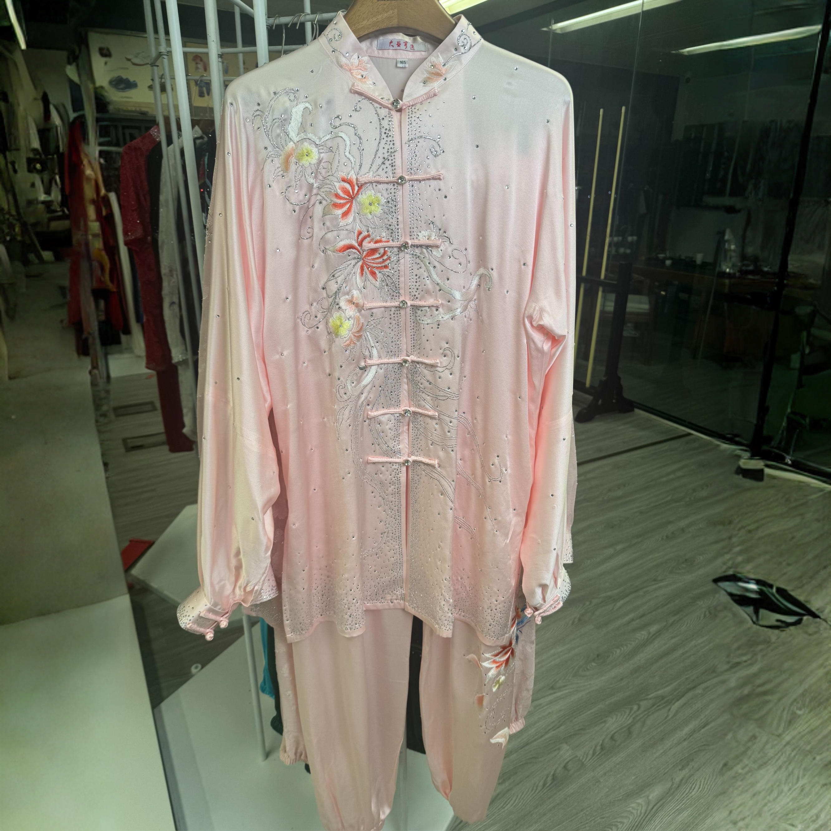  （尺寸联系客服）透气垂顺真丝太极团队队服春夏气功服定制款