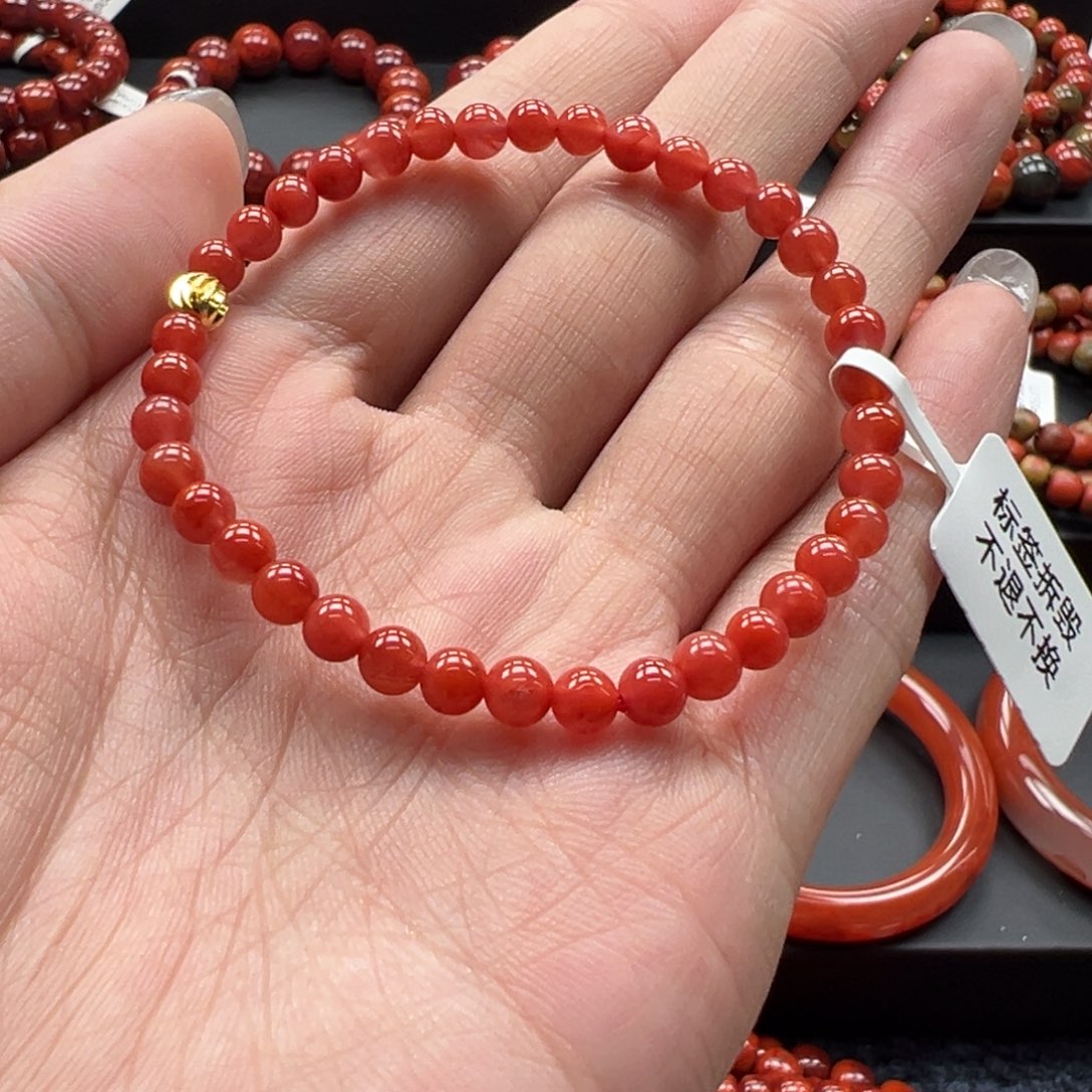 手链未镶嵌南红玛瑙保山杨柳手串4+