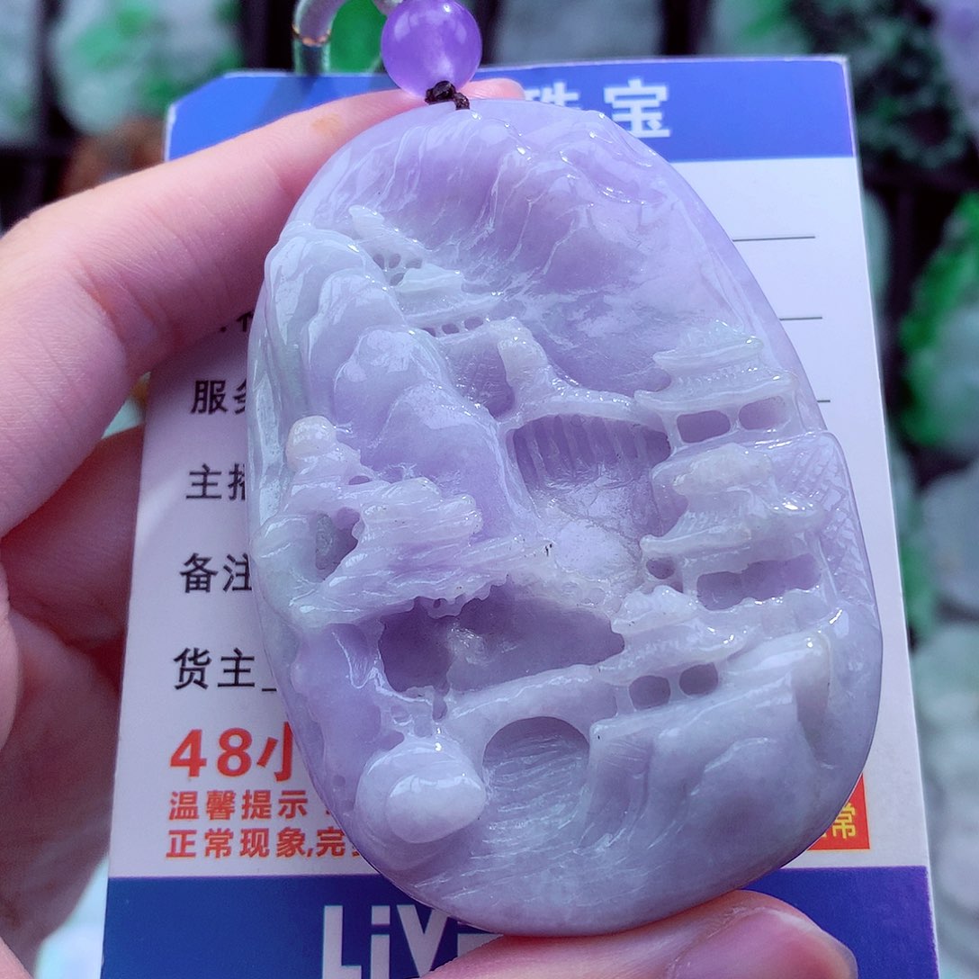 翡翠未镶嵌颈饰天然