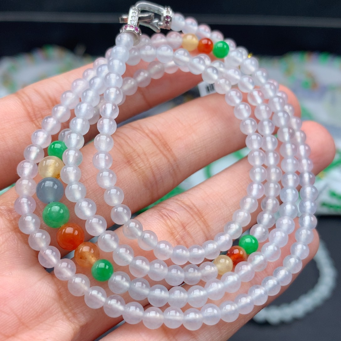 翡翠手链未镶嵌卡