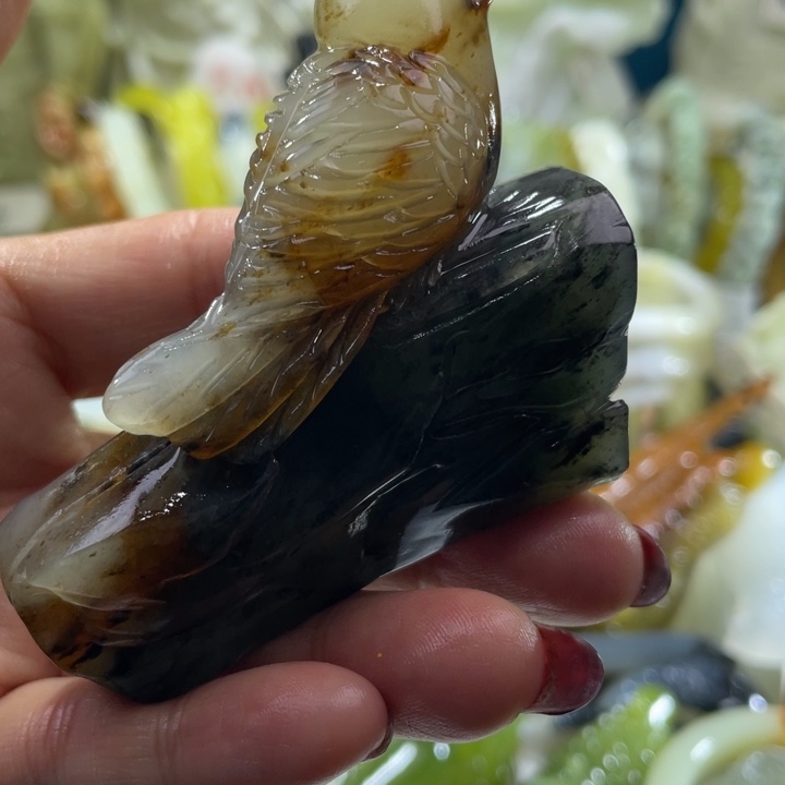 岫玉未镶嵌摆件摆件