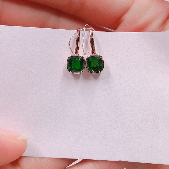 耳钩透辉石银S925镶嵌@****店6✖️6