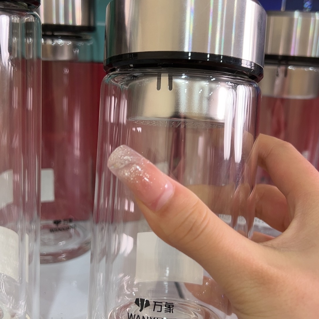 【闪购商品】万象双层270毫升高硼硅茶杯