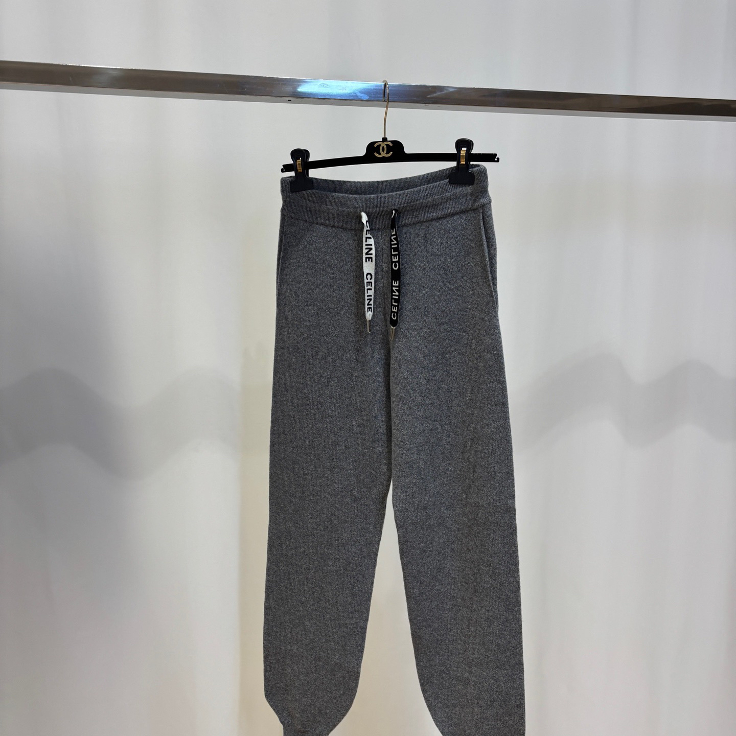 99新 Celine/思琳  羊毛和山羊绒混纺运动裤 S码 06706