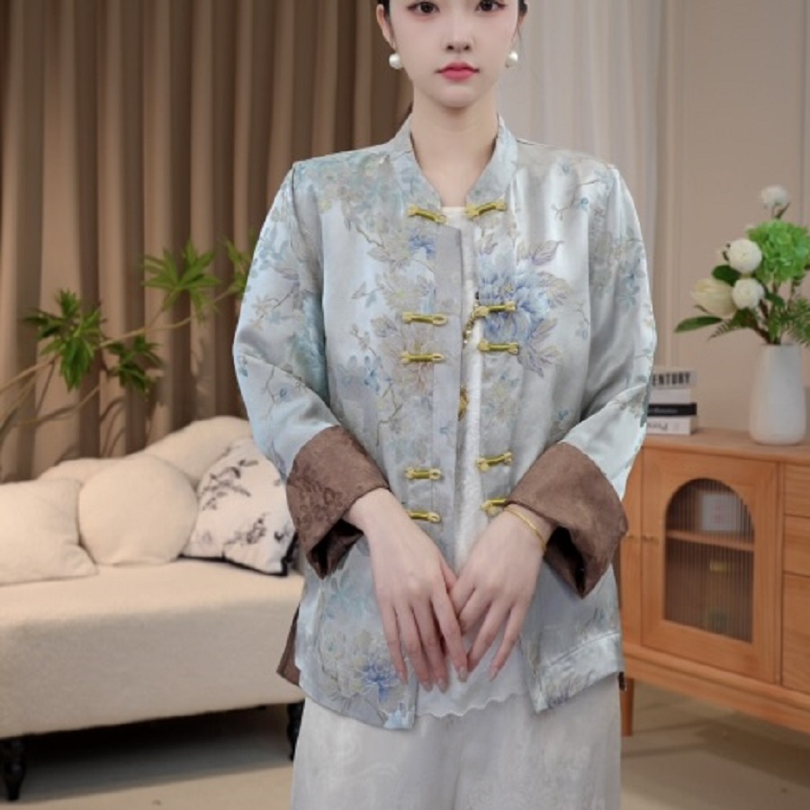 【花间蕊】新中式中国风气质复古外套2025C9168-倩倩
