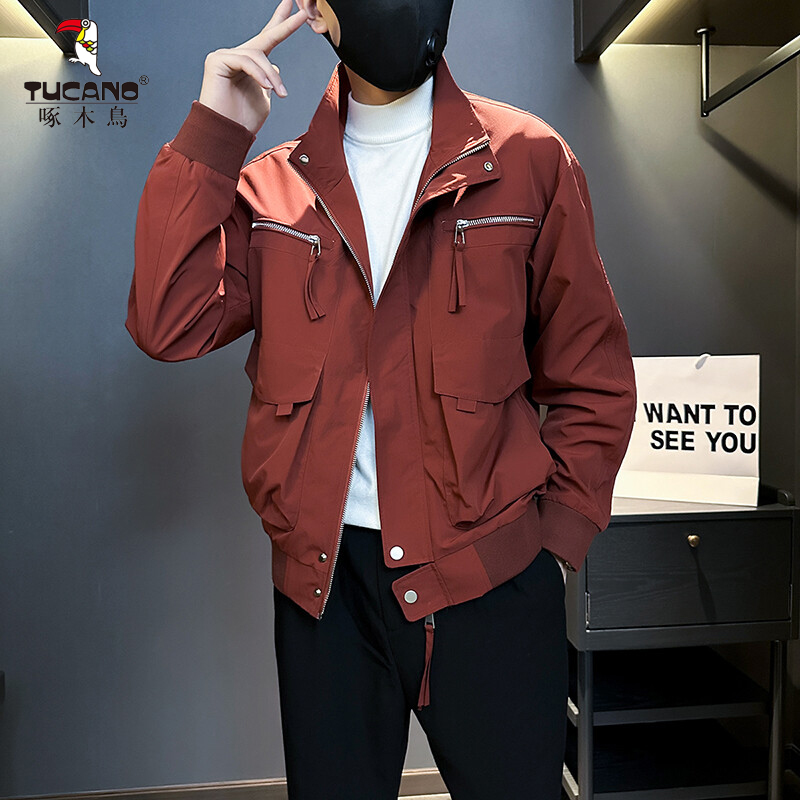 TUCANO/啄木鳥2025男士高级感工装外套男春秋潮牌休闲痞帅夹克
