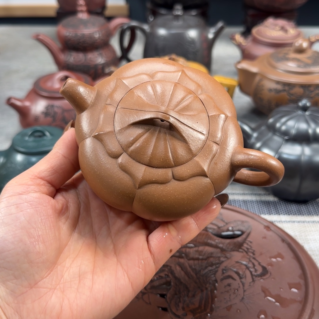 紫砂茶壶紫砂紫色紫砂